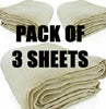 10ft x 8ft Pack of 3 COTTON DUST SHEETS PAINTING DECORATING