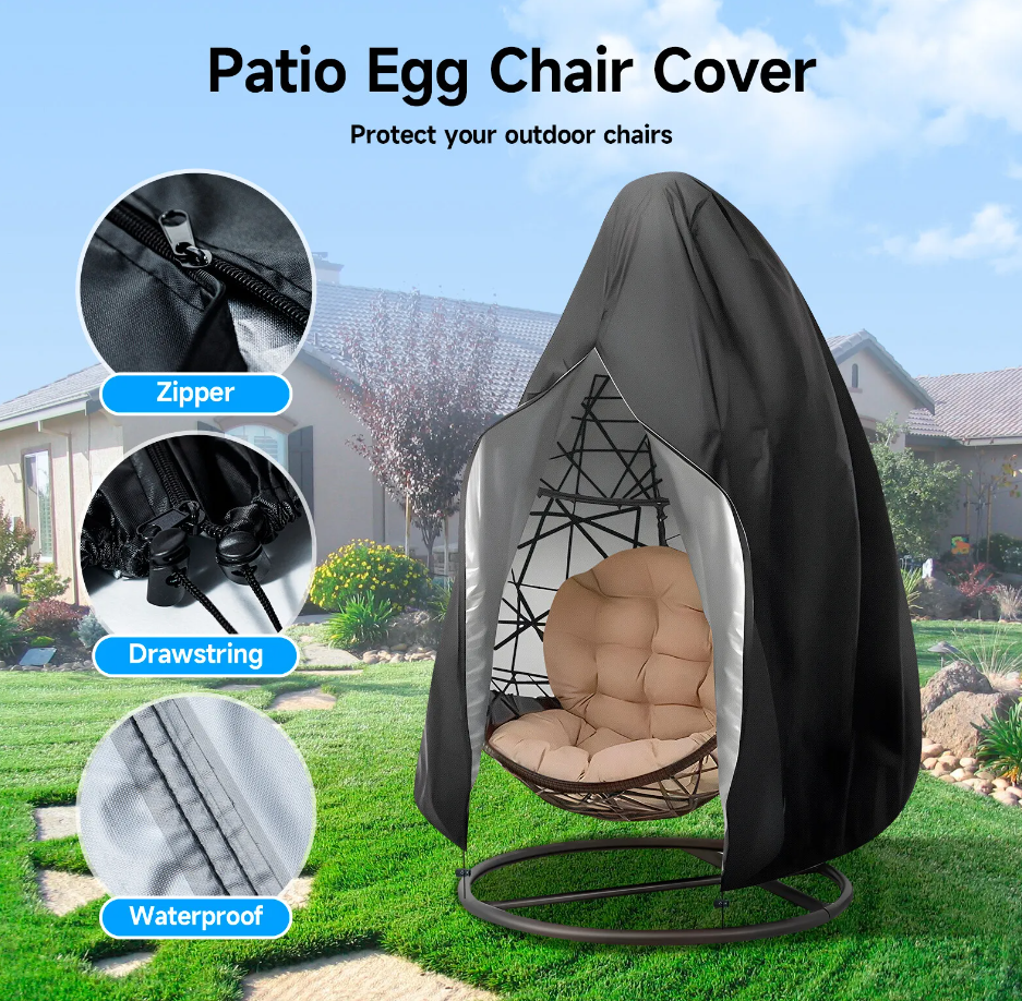 Sunvilla Egg Chair Cover Patio Hanging Egg Chair Cover Waterproof