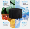 Waterproof Outdoor Garden Furniture Round Cover 110cm x18cm