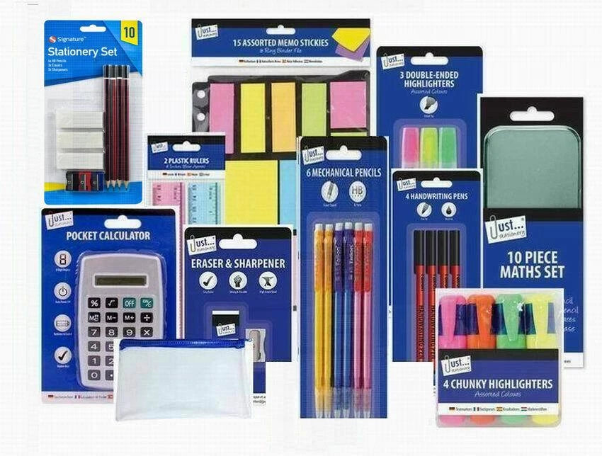 55 pcs stationary set Back To School Stationery Pen Pencil Ruler Notebook Set