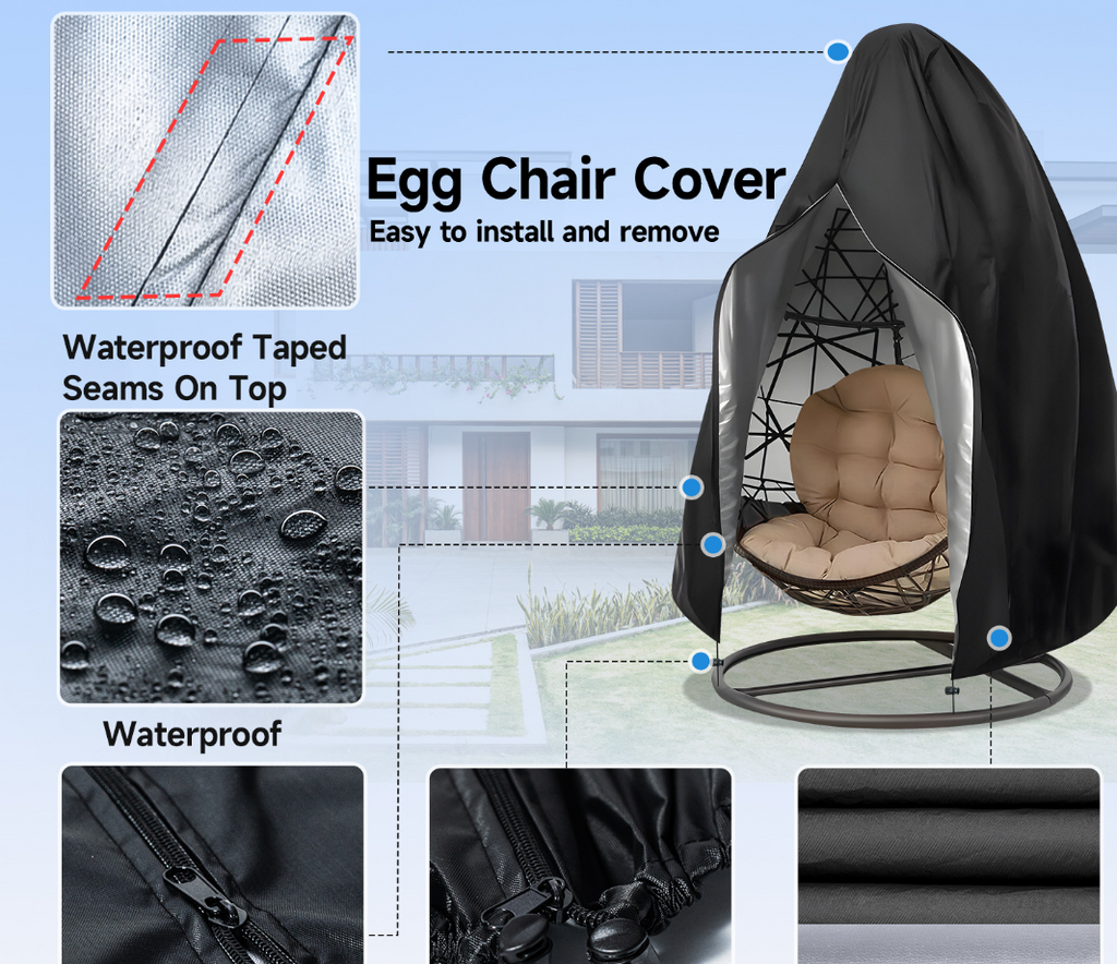 Hanging Swing Egg Chair Cover Garden Patio Outdoor Rain Sun Waterproof