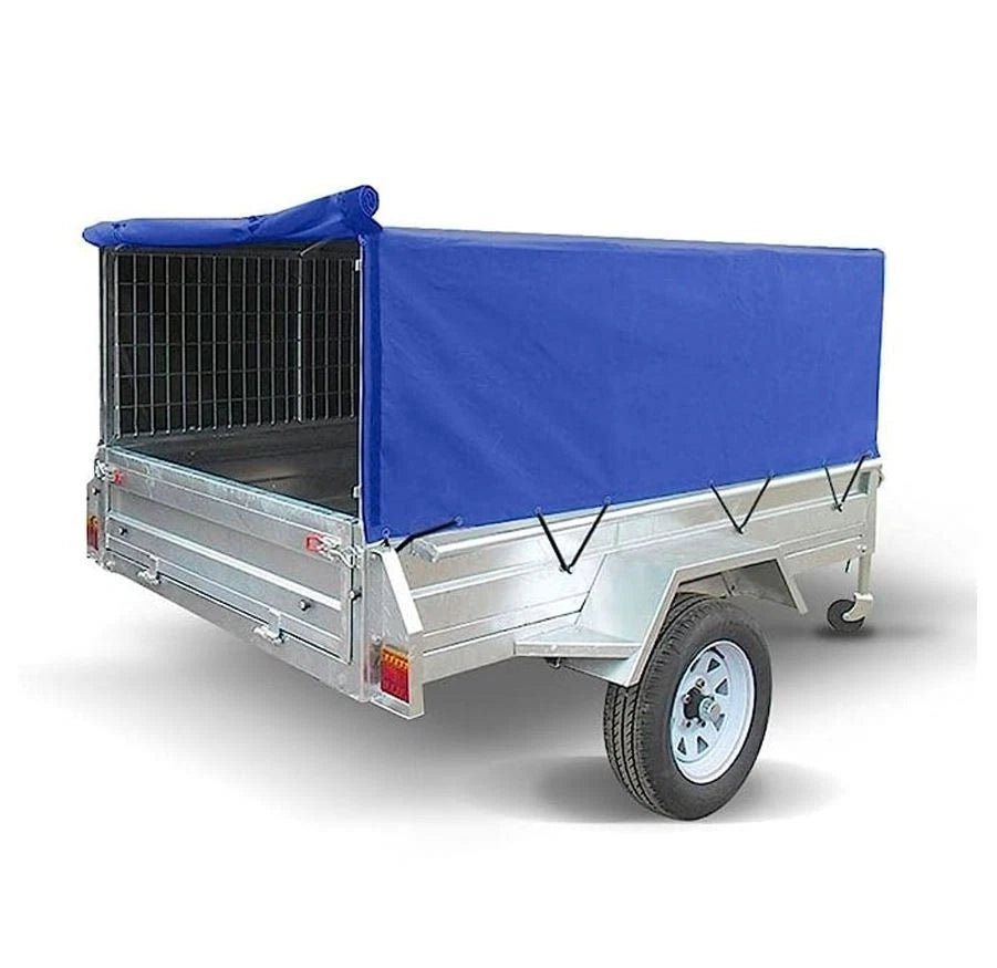 Blue 610D Shumaxx Trailer Covers Custom-Made Heavy Duty 225cm(L) X 125cm(W) 100cm(H)