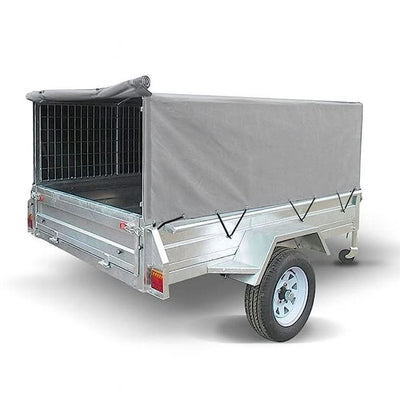 Grey 610D Shumaxx Trailer Cover Custom Made Heavy Duty 150cm(L) X 106cm (W) 100cm(H)
