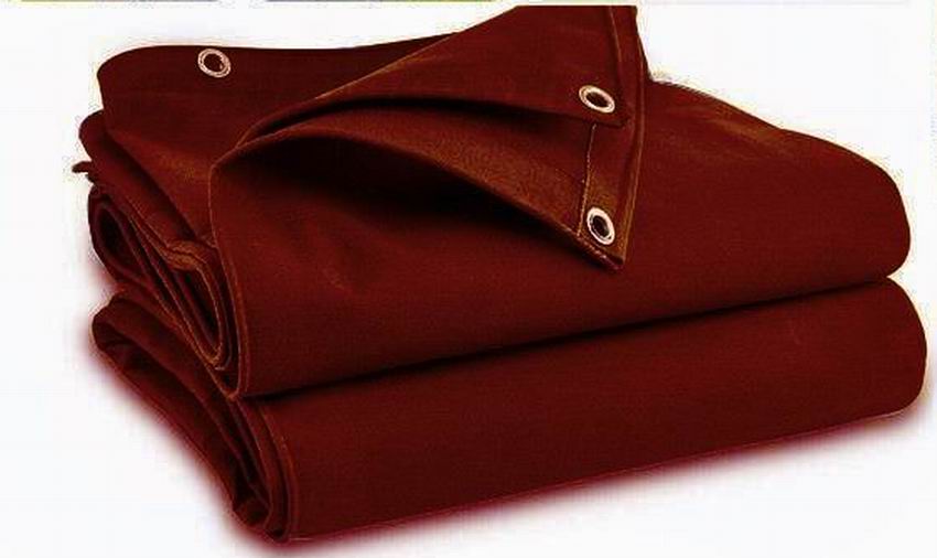 cotton canvas tarp Burgundy Wine colour Cotton Canvas Tarpaulin 650GSM Heavy Duty Outdoor