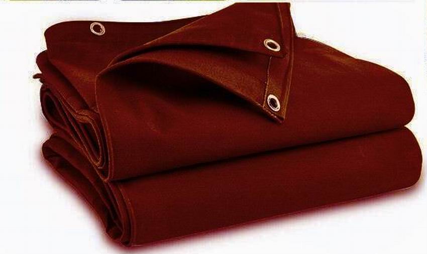 Burgundy Wine colour Cotton Canvas Tarpaulin 650GSM Heavy Duty Outdoor Waterproof Dustproof Basha Boat Truck Cover