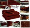 Burgundy Wine colour Cotton Canvas Tarpaulin 650GSM Heavy Duty Outdoor Waterproof Dustproof Basha Boat Truck Cover