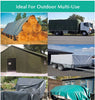 Tarp Tarpaulin Heavy Duty COTTON CANVAS WATERPROOF cover Boat Truck Green Blue