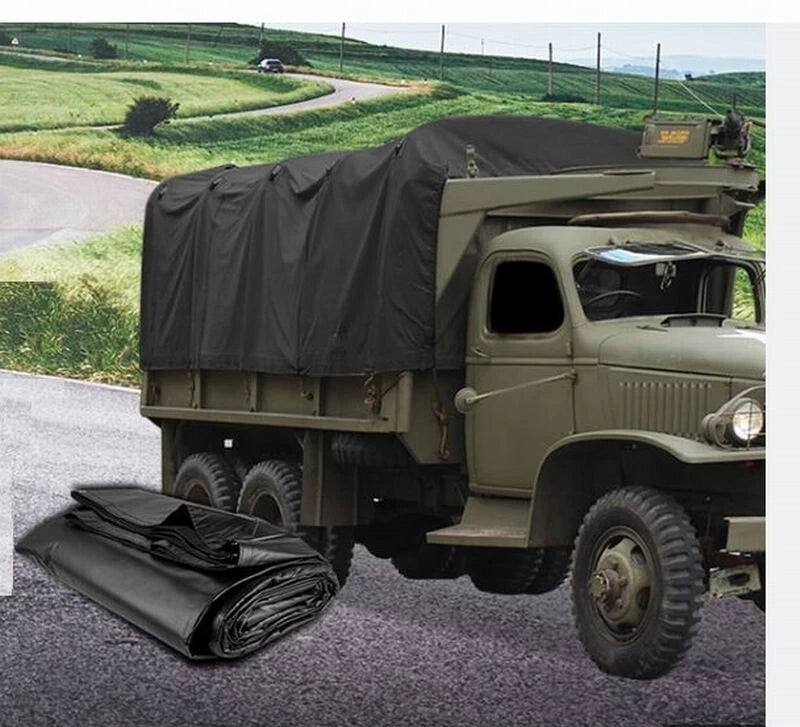 Tarp Tarpaulin Heavy Duty COTTON CANVAS WATERPROOF cover Boat Truck Green Blue