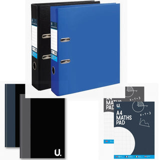 A4 Lever Arch File Document Folder Stationery A4 Hardback Notebook A4 Math Pad