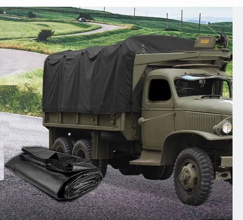 Tarp Tarpaulin Heavy Duty COTTON CANVAS WATERPROOF cover Boat Truck Green Blue