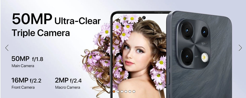 6.8” Unlocked Android Smartphone Mobile Dual SIM 12GB RAM 128GB 50MP NFC 5000mAh