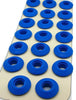 20 Blue Plastic Snap Eyelets 12mm, Washer Sealed for Tarpaulin & Groundsheet