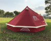 Wholesale Pack of 10 Tents  5M Bell Tent Wine Burgundy