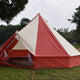 5M Bell Tent Red white