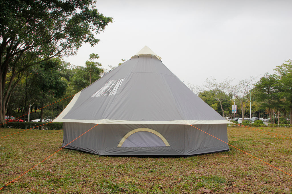 8 Person Bell Tent 4M Grey