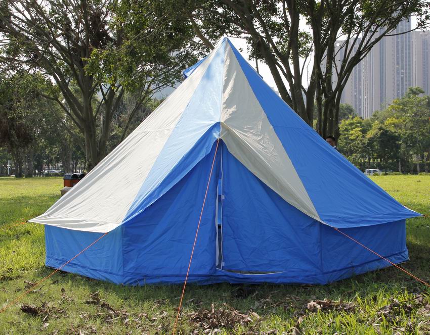 Wholesale Pack of 10 Tents 5M Bell Tent  Blue white 10 person