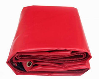 Red PVC Tarpaulin 650GSM  Tarp Heavy Duty Waterproof Cover truck Car UV Tear Rot proof