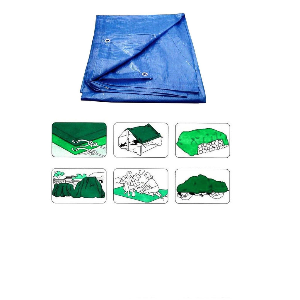 2M X 2M Tarpaulin Waterproof Strong Large Cover Gardening Ground Sheet