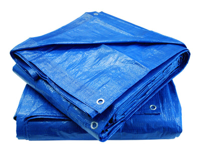 2M X 2M Tarpaulin Waterproof Strong Large Cover Gardening Ground Sheet Tarp with Eyelets