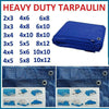 Tarpaulin Heavy Duty Tarp Cover Waterproof Caravan Camping