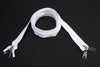 zip-fastener 10 mm with two ways open end white, 200 cm / 78.7 inch