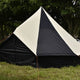 5M Bell Tent Black white