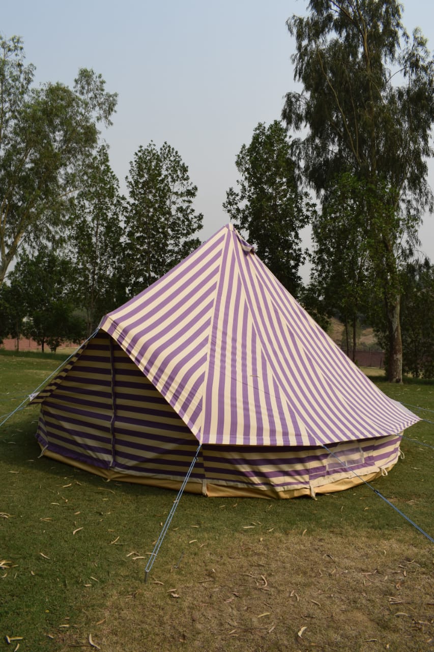 5 metre bell tent Bell tent 5 Meter 5M Ultimate ZIG purple