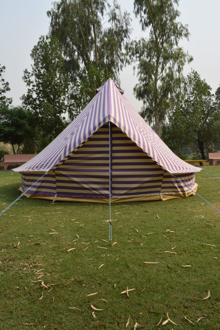 4m canvas bell tent Canvas Bell tent purple colour 4 Meter 4M Ultimate ZIG