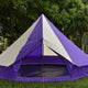 5M Bell Tent Purple white 10 person