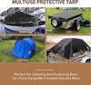 Black Cotton Canvas Tarpaulin 650GSM Heavy Duty Outdoor Waterproof Dustproof Basha Boat Truck Cover