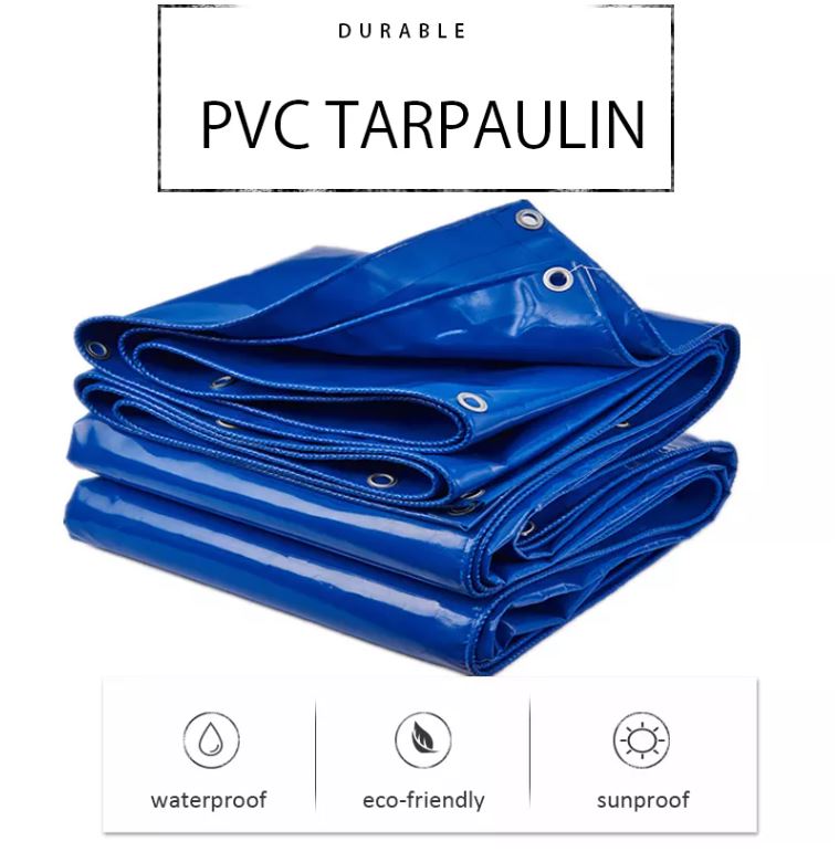 eco tarp Royal Blue PVC Tarpaulin 650GSM Tarp Heavy Duty Waterproof Cover truck