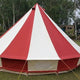 Canvas Bell tent Red 5 Meter 5M  Ultimate ZIG Zipped-in Ground sheet